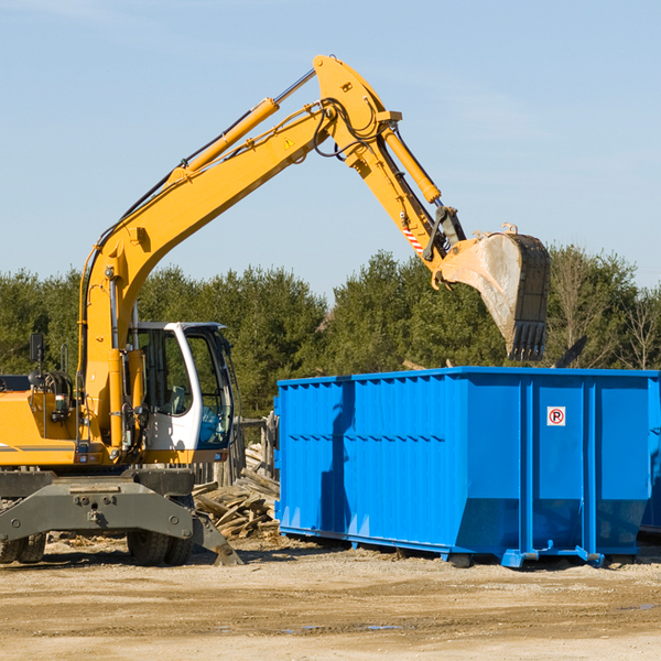 can i choose the location where the residential dumpster will be placed in Old Westbury New York